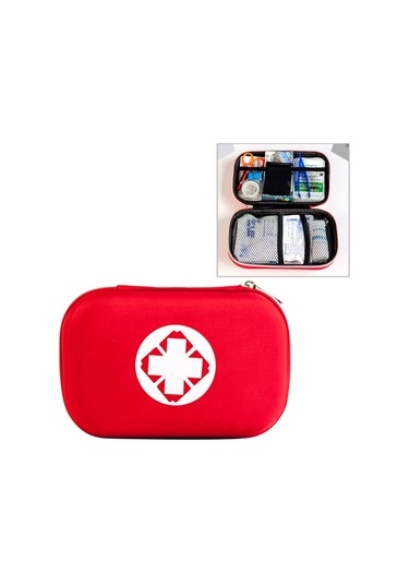 Sones 25'i 1 Arada Eva Taşınabilir Araba Ev Açık Hava Acil Durum Malzemeleri Kiti Hayatta Kalma Kurtarma Kutusu Kırmızı