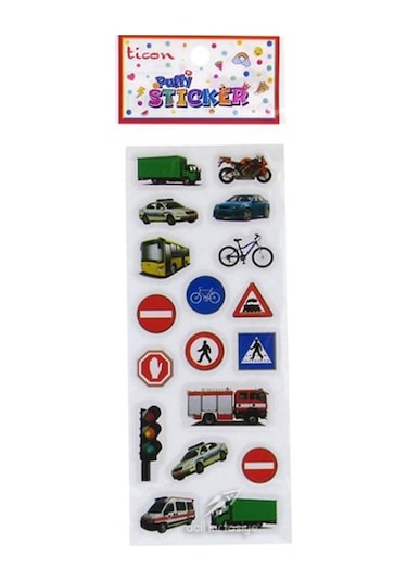 Ticon Sticker Trafik İşaretleri-arabalar - 6 Adet
