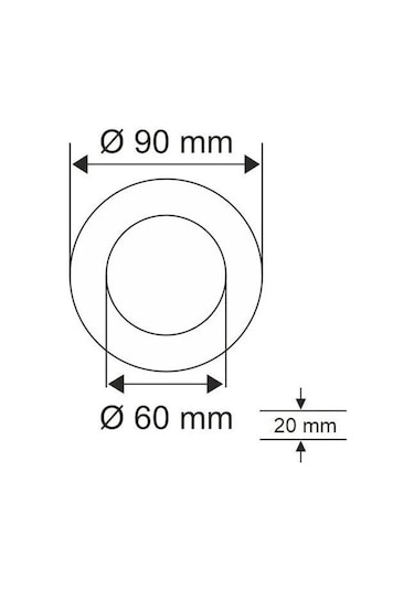 Cam Spot Kasa (Siyah Yuvarlak) HS 1860 (Ampül Dahildir)