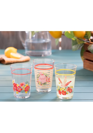Madame Coco Flamingo 3'lü Su Bardağı Seti 290 ML