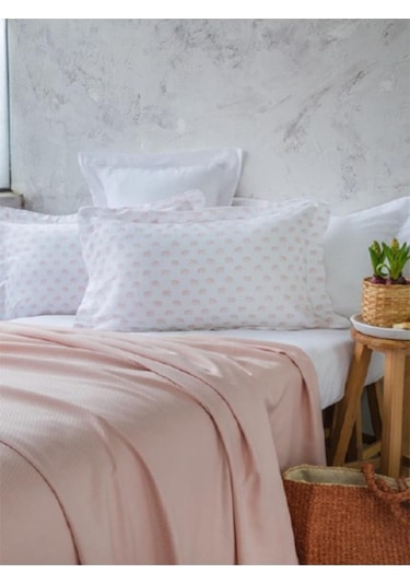 Apricitas Home Oliver Pink Çift Kişilik %60 Bambu %40 Pamuk Pike Takımı