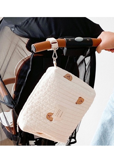 Suofeng 2021 Yeni Desenli Çanta: Embroidered Multi-fonksiyonlu Bebek Arabası Askılı Çanta, Bez Çantası, Anne Çantası - Yumuşak Pamuk Malzemeyle, Güvenli Fermuar Ve Organize Bölmeler Çok Renkli