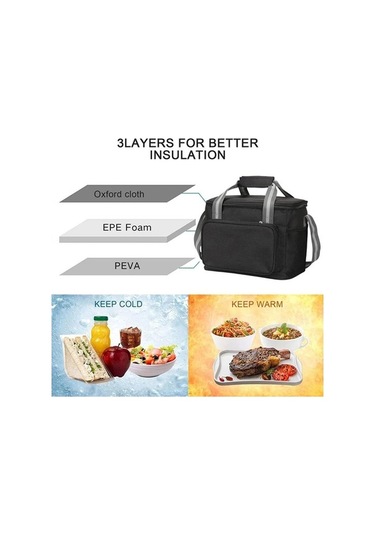 Tongxida Termos Öğle Yemeği Çantası - 360 Gr, 31x19x23 Cm, Sıcak/soğuk Koruma Gy - Pratik Kullanım Çok Renkli