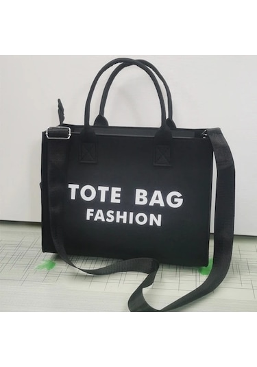 Fastbuy Awesomestore Kadın Kahverengi Keçe Çanta - Yumuşak Dayanıklı Siyah El Çantası Seyahat Kullanım Kahverengi kahverengi