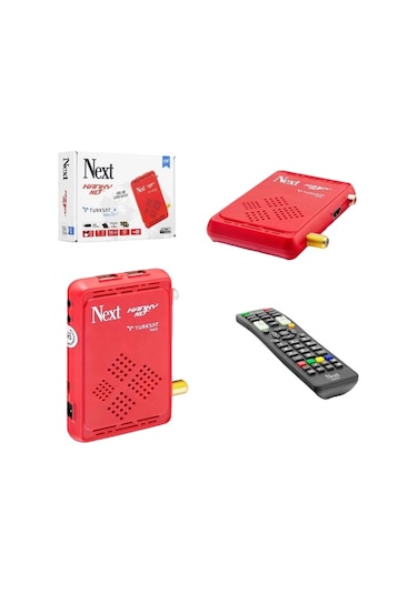 Next Kanky Mini FHD Uydu Alıcısı Kırmızı