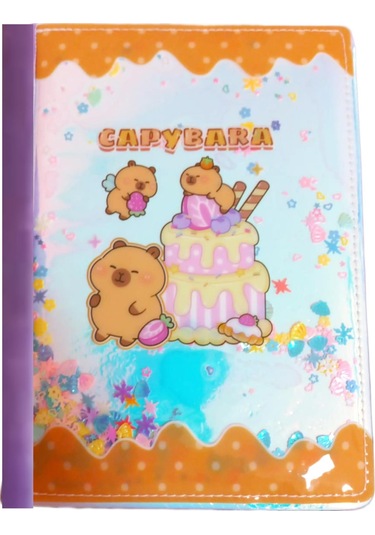 Mikro Capybara Sert Kapak Kadife Arka Hatıra Ve Not Defteri Günlük A5 Çizgili 80 Yaprak Gn646