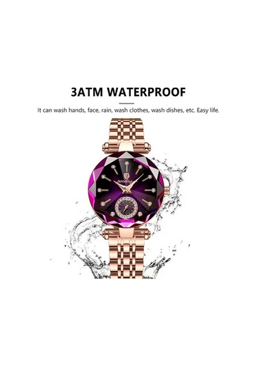 Novahub Yeşil Kadınlar İçin Lüks Kuvars Saat Bilezik, Su Geçirmez İsviçre Marka Bayanlar Saat Yeşil