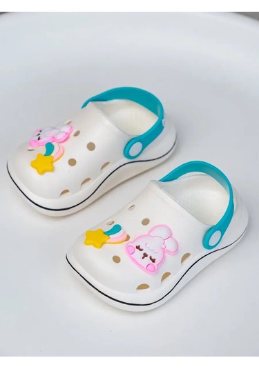 Toptoska Çocuk Saboları Kauçuk Terlikler 377566711 Beyaz