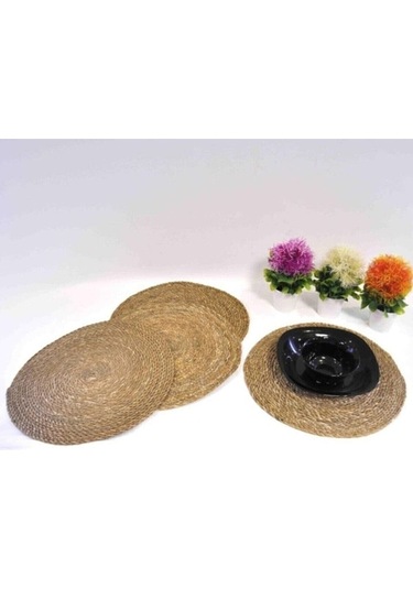 Yunusoğlu Home Hasır Amerikan Servisi Supla Örme Bambu Kahverengi