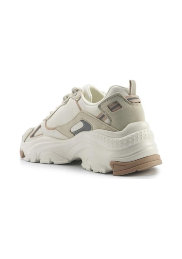 U.s Polo Assn. 5p Kalısta 5fx Bej Kadın Spor Ayakkabı Beyaz