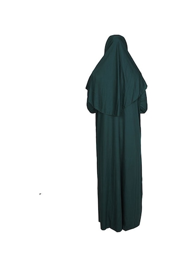 Koyu Yeşil Fermuarsız Namaz Elbisesi (545585076) Koyu Yeşil