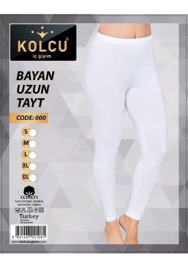 Kolcu Kadın Uzun Tayt 453 Beyaz