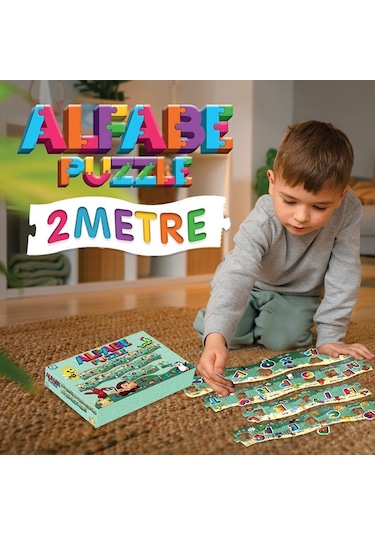 Laço İki Metre Alfabe Puzzle Lc7481