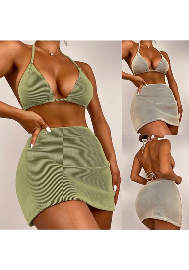 Etek Bikini Mayo Yeşil