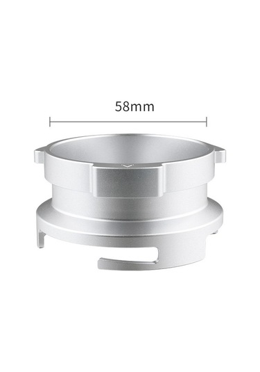 Metabagua 58 Mm Alüminyum Alaşımlı Döner Toka Toz Halkası Döner Toz Alma Halkası Kahve Tozu Alma Halkası Rrqnpn Gümüş