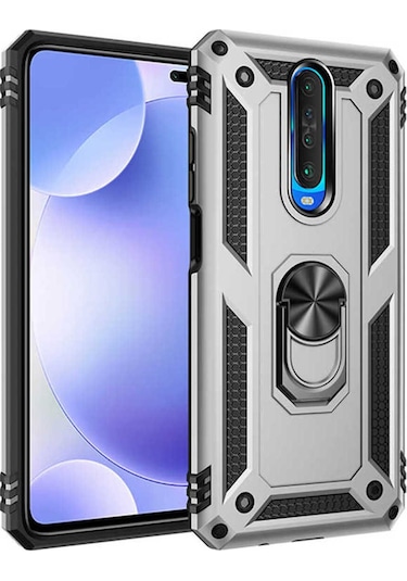 Xiaomi Redmi K30 Kılıf Zore Vega Kapak Gri