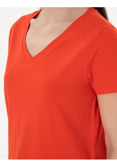 Pierre Cardin Kadın Kırmızı Tişört Basic 50305749-vr030 Kirmizi