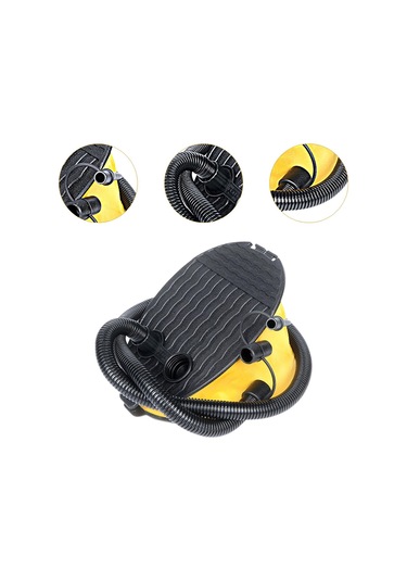 Suntek Kamp Için Hafif Ve Pratik Ayak Pompası Şişme Yatak Su Sarı Siyah