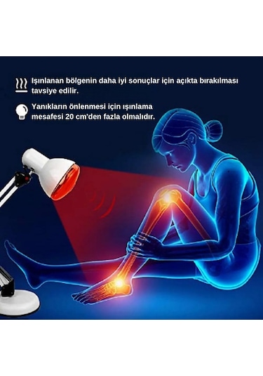 1 Adet Philips 250w Kızılötesi İnfrared Isıtıcılı Hayvan Isıtma Ve Fizik Tedavi Lambası Kırmızı Işık E27 Kalın Duy