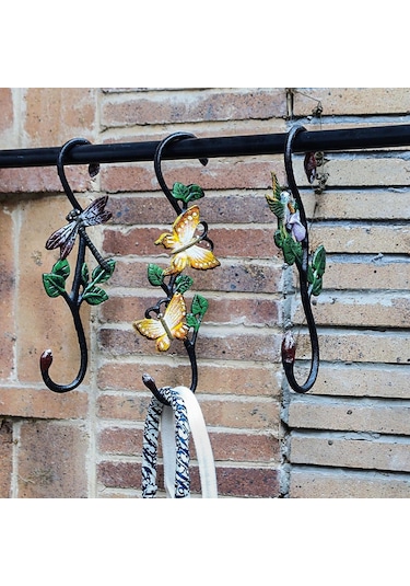 Homyl Balkon Bahçe Duvarı İçin Ağır Hizmet Hook Dekoratif