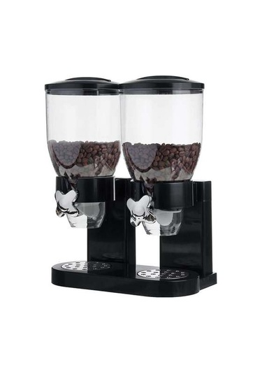 2l / Plastik Tahıl Dispenser Şişe Gıda Saklama Kapları Multions Depolama Kovaları Fındık Candy Granola Mutfak Depolama Şişeler, Kavanozlar Ve Amp Kutular 3 Kaşık Klipsli