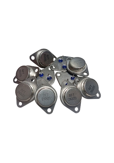 10 Adet Rft 2n3055 Transistör Npn To-3 60v 15a