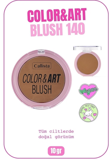 Callista Color Art Blush Toz Allık - 140 Bronzed Babe