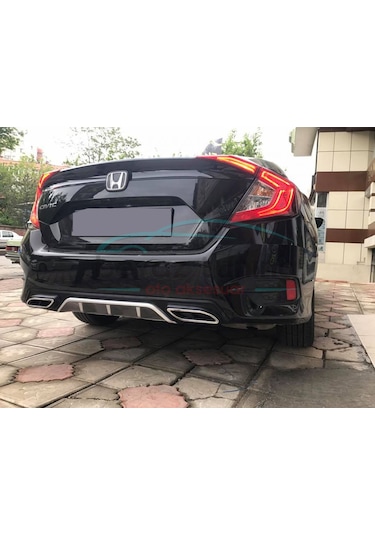Honda Civic Fc5 Arka Difüzör Tampon Plastik  Amg Model 201