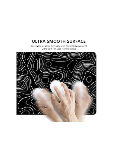 Skycity Doğal Kauçuk Fare垫ı - 300x800x2mm Yumuşak Esnek, Anti Kayma Tabanı, Hassas Kenar Kilidi, Bilgisayar Masası İçin Ergonomik Oyun Ve Çalışma Padı - Çizgili Desen 24