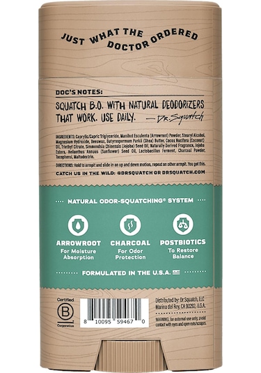 Dr. Squatch Rainforest Rapids Alüminyumsuz Stick Deodorant 75gr