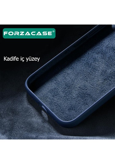 Forzacase Vivo Y17s İle Uyumlu Liquid Serisi İçi Kadife Lansman Silikon Kılıf Lila