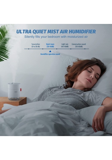 Leezsing Usb Ultrasonik Ev Ofis Araba Nemlendirici 500ml - 30-50ml/saat Buhar Çıktısı - Tahta/portatif Abs Materyal