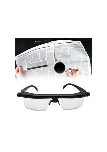 Skycity Erkek Ve Kadınlar İçin Ayarlanabilir Büyütme Oranlı Okuma Gözlüğü -6.00/+3.00 Diyoptri, Abs Malzeme, 126x51x35mm