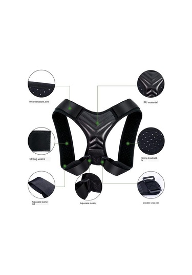 Suntek Erkekler Kadınlar Için Ayarlanabilir Üst Sırt Duruş