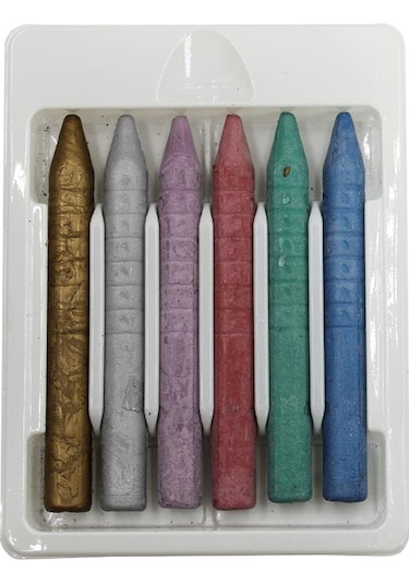 Fatih Metalik Jumbo Wax Crayon 6 Renk Mum Boya 50180