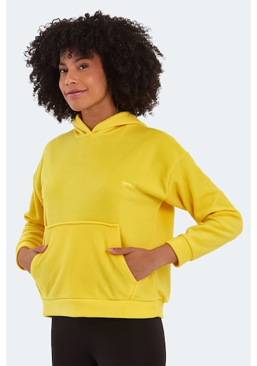 Slazenger Sassa 2 Li Set Kadın Sarı - Kiremit Sweatshirt Sarı - Kiremit