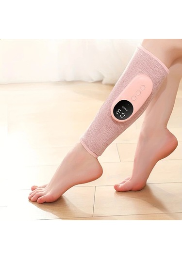 Dashanshop Pembe 1 Takım Bacak Diz Masajörü Otomatik Masaj Isıtma Usb Şarj Taşınabilir Rahatlatıcı Pembe