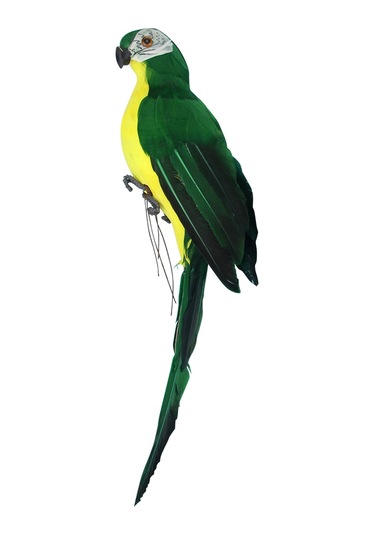 Skycity 35cm Yeşil Köpük Ve Tüy Simülasyon Papağan - Ev Dekorasyonu, Pencere Ve Bahçe Süsleme