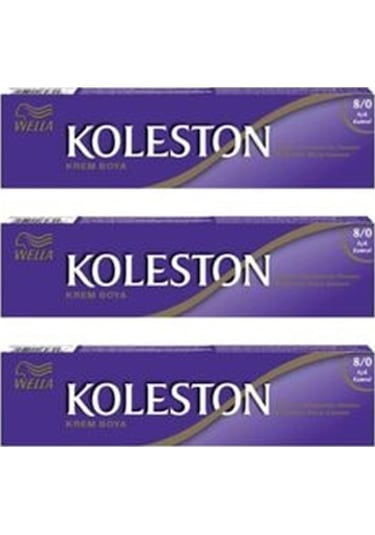 Koleston Tüp Boya 8.0 Açık Kumral 3Adet