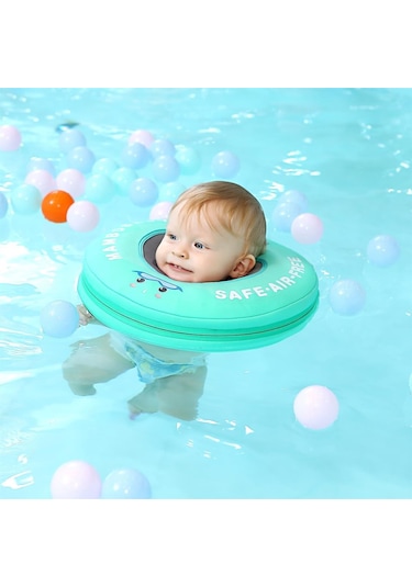 Mambobaby Boyun Destekli Yüzme Simidi - Yeşil