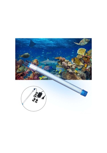 Qingmipy Akvaryum Uv Cihazı 9w 220v Avusturya Standartı Su Temizleme Ve Bakteri Yok Edici Dalgıç Işık Süpürge Kupa Braketli