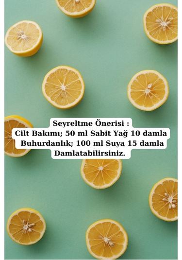 %100 Saf Limon Kabuğu Yağı - 2 X 10 Ml 20 ML