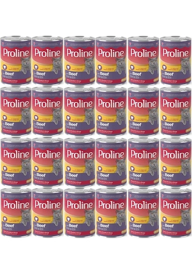 Pro Line Dana Etli Yetişkin Kedi Konservesi 24 x 400 G