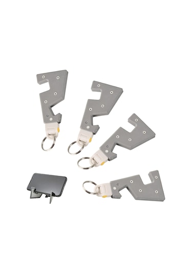 Konesam Abs Malzeme Foldable Telefon Desteği, Taşınabilir Anahtar Zinciri İle, Masaüstü Ve Seyahat İçin Uygun, 4 Adet Paket