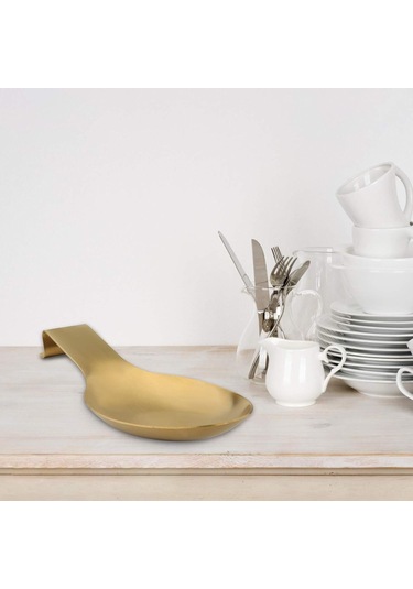 Yaozixa Altın Paslanmaz Çelik Kaşık Tutucu - Mutfak Düzenleyici 9.5x24.4 Cm Altın