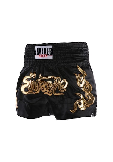 Siyah Muay Thai Boks Şort Kadın Erkek Eğitim Mücadele Kickboks Sandıklar Geniş Elastik Kemer Nakış Desen Boks Şort Siyah Muay Thai Boks Şort Kadın Erkek Eğitim Mücadele Kickboks Sandıklar Geniş Elastik Kemer Nakış Desen Boks Şort