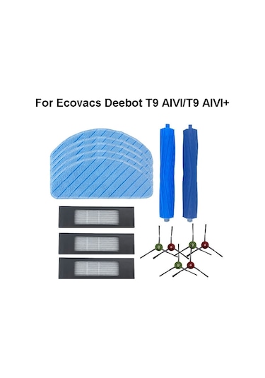 Cbtx Ecovacs Deebot T9 Aıvı/t9 Aıvı+ İçin 2 Çift Kenar Fırçası Aksesuarları
