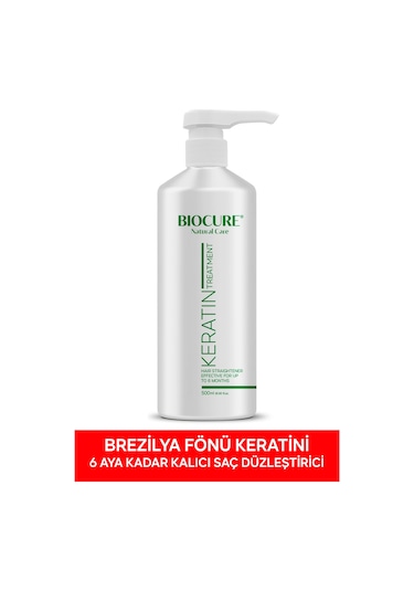 Biocure Kıvırcık Dalgalı Ve Hacimli Saçlar için Saç Düzleştirici Brezilya Fönü Keratini 500 ML