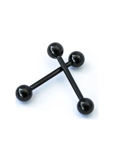 Pıercıng Bar Bar Piercing 2 Adet 34609451 Siyah