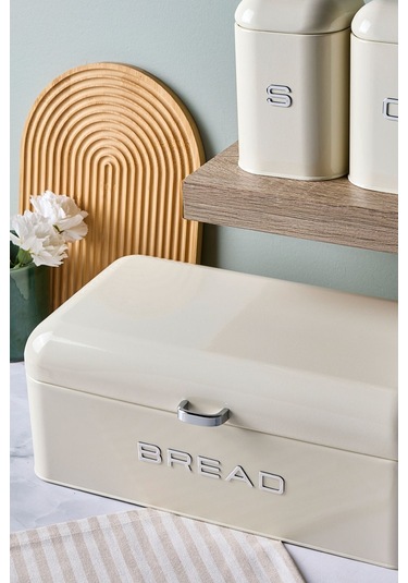 Plus Ekmek Kutusu Ve 3'lü Saklama Kabı 0185 Krem Krem